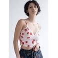 thumbnail image 1 of Ragstock Strawberry Lace Trim Crop Cami, 1 of 4