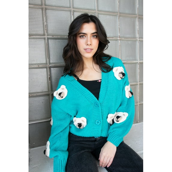 Ragstock Teddy Bear Cardigan