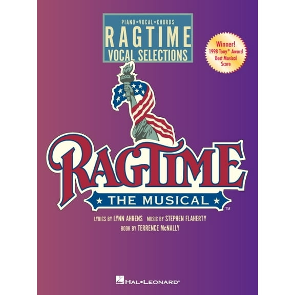 Ragtime Vocal Selections by Stephen Flaherty Piano, Vocal, Guitar Sheet Music Songbook with Lyrics, Chord Names and Colo, (Paperback)