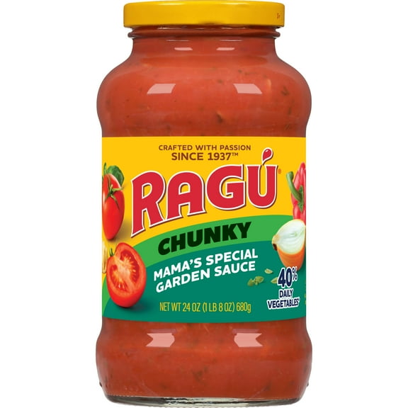 RAGU Chunky Mama’s Special Garden Pasta Sauce, 24 oz