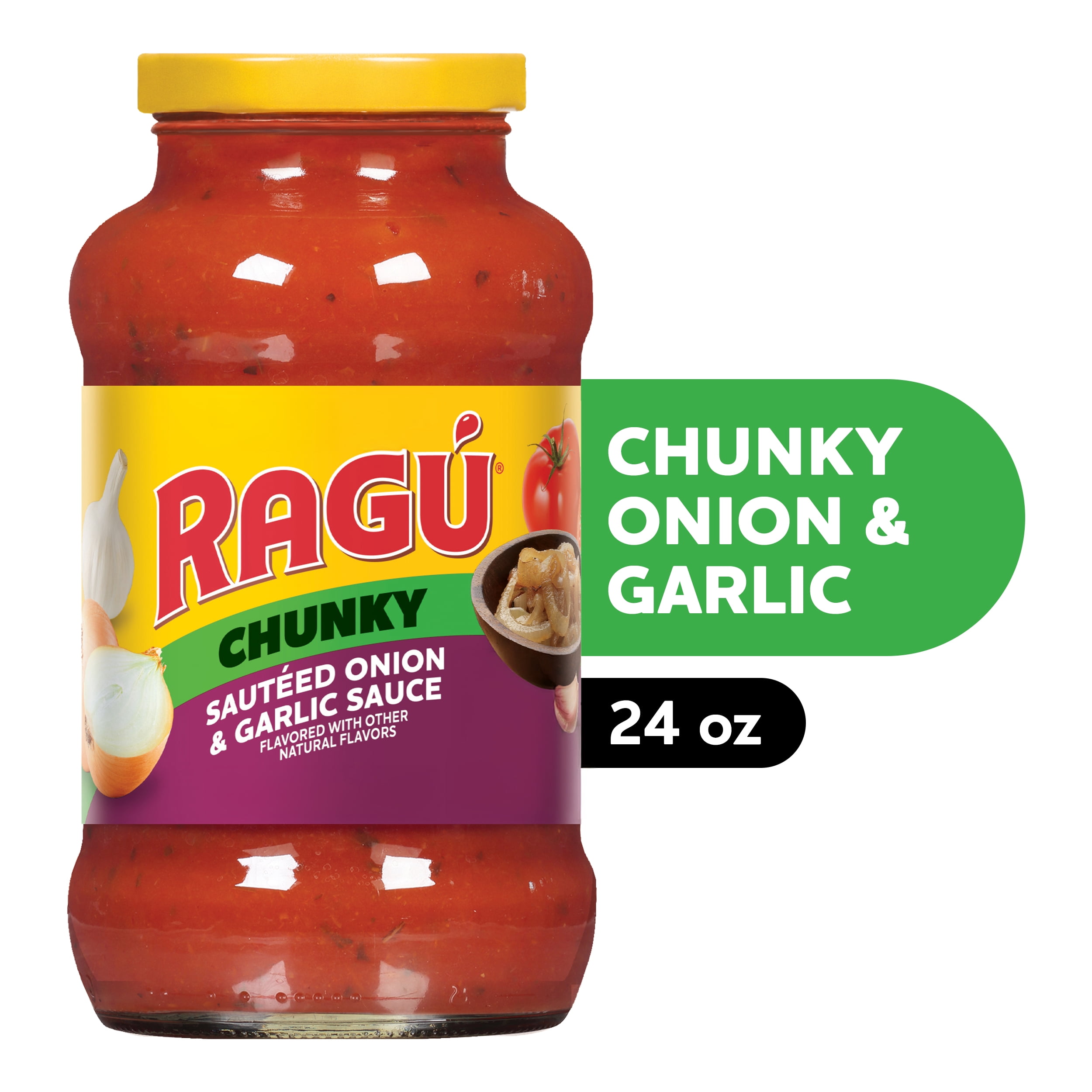 RAGU Chunky Sauteed Onion and Garlic Pasta Sauce, 24 oz