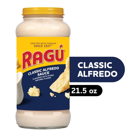 RAGU Classic Alfredo Sauce, 22 oz, White Pasta Sauce
