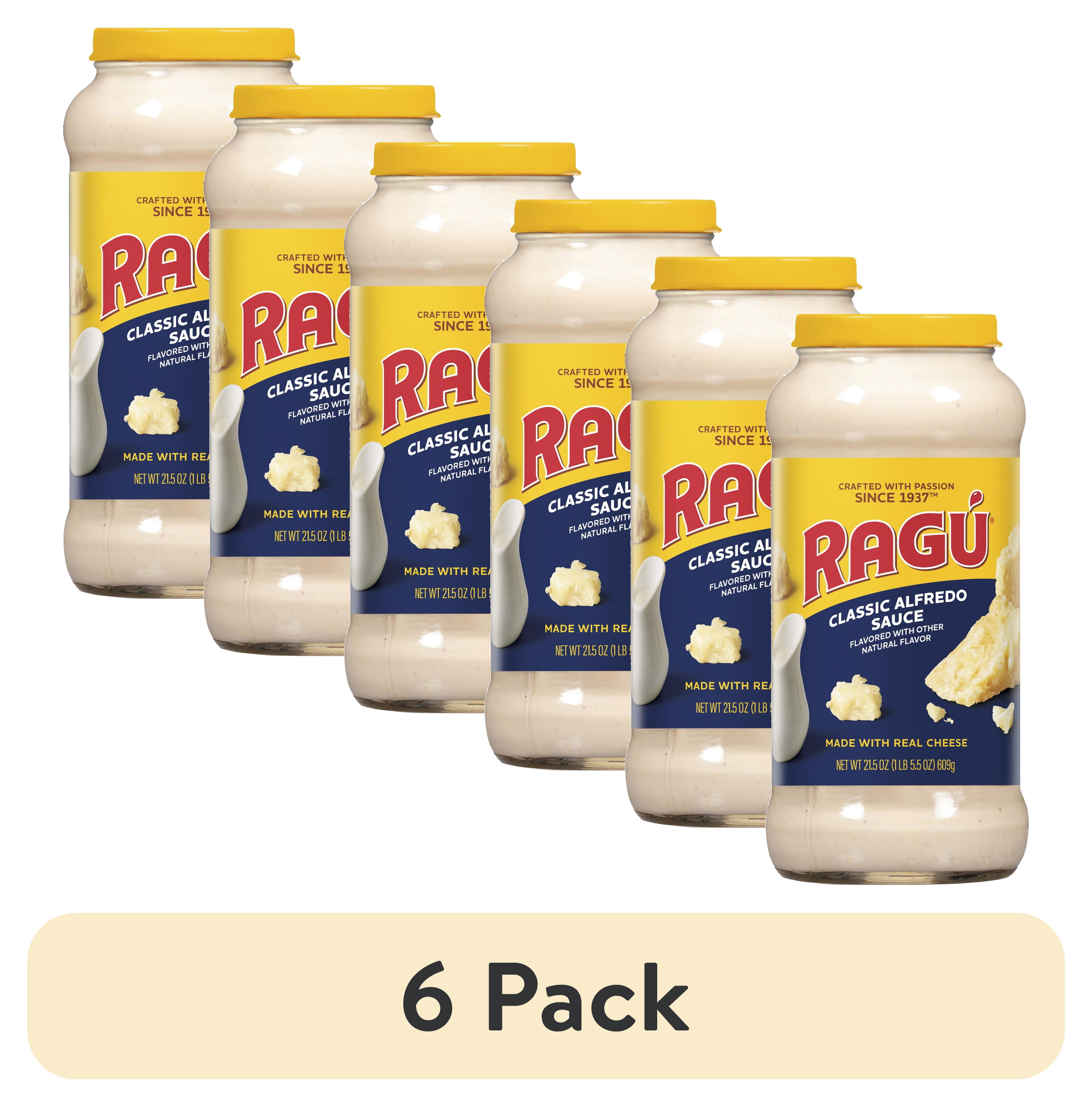 (6 pack) Ragu Classic Alfredo Pasta Sauce, Made with Real Cheese, 21.5 ...