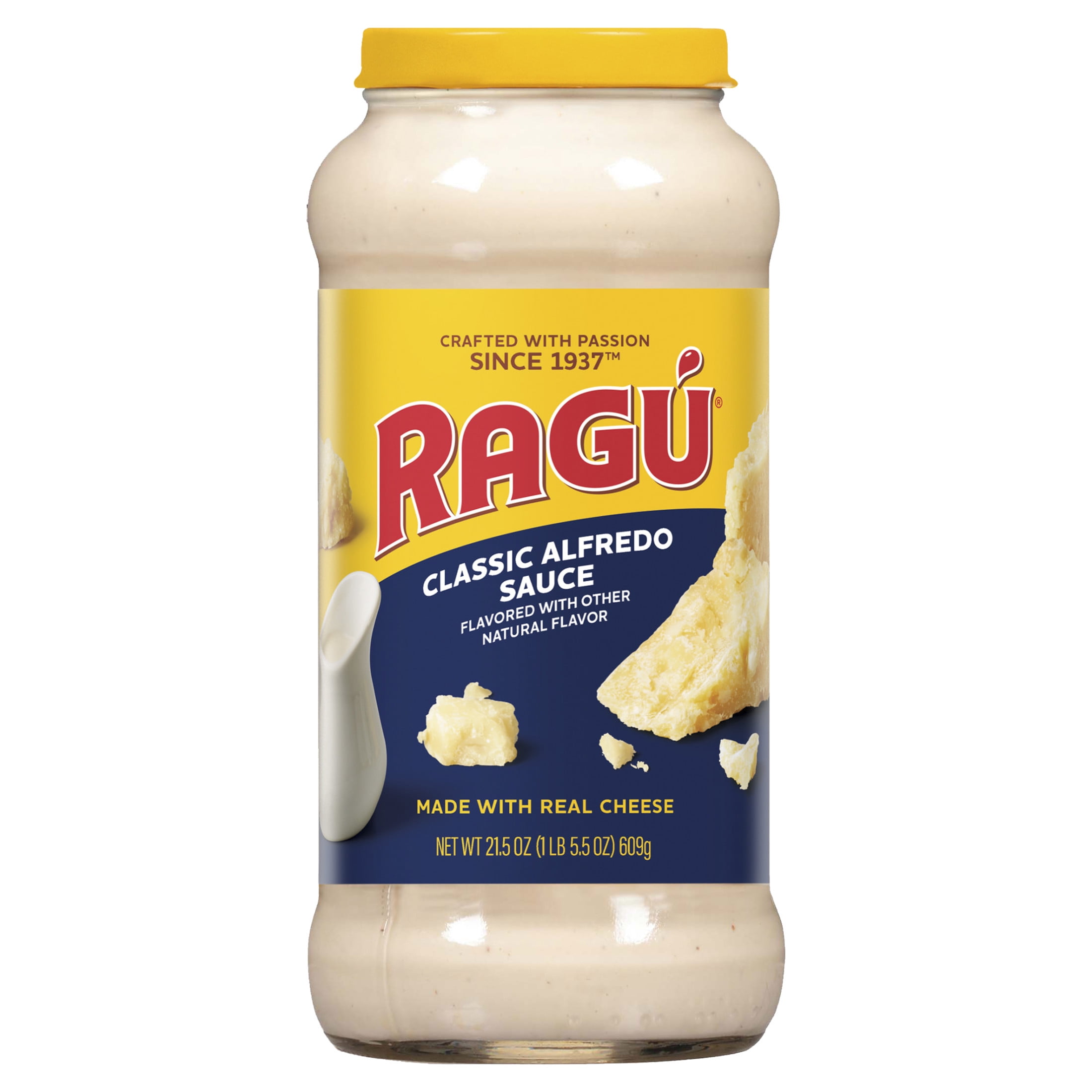 Ragu Classic Alfredo Pasta Sauce, Made with Real Cheese, 21.5 oz