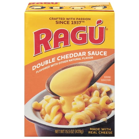 Ragu Double Cheddar Sauce, Made with Real Cheese, 15.5 oz Tetra pack