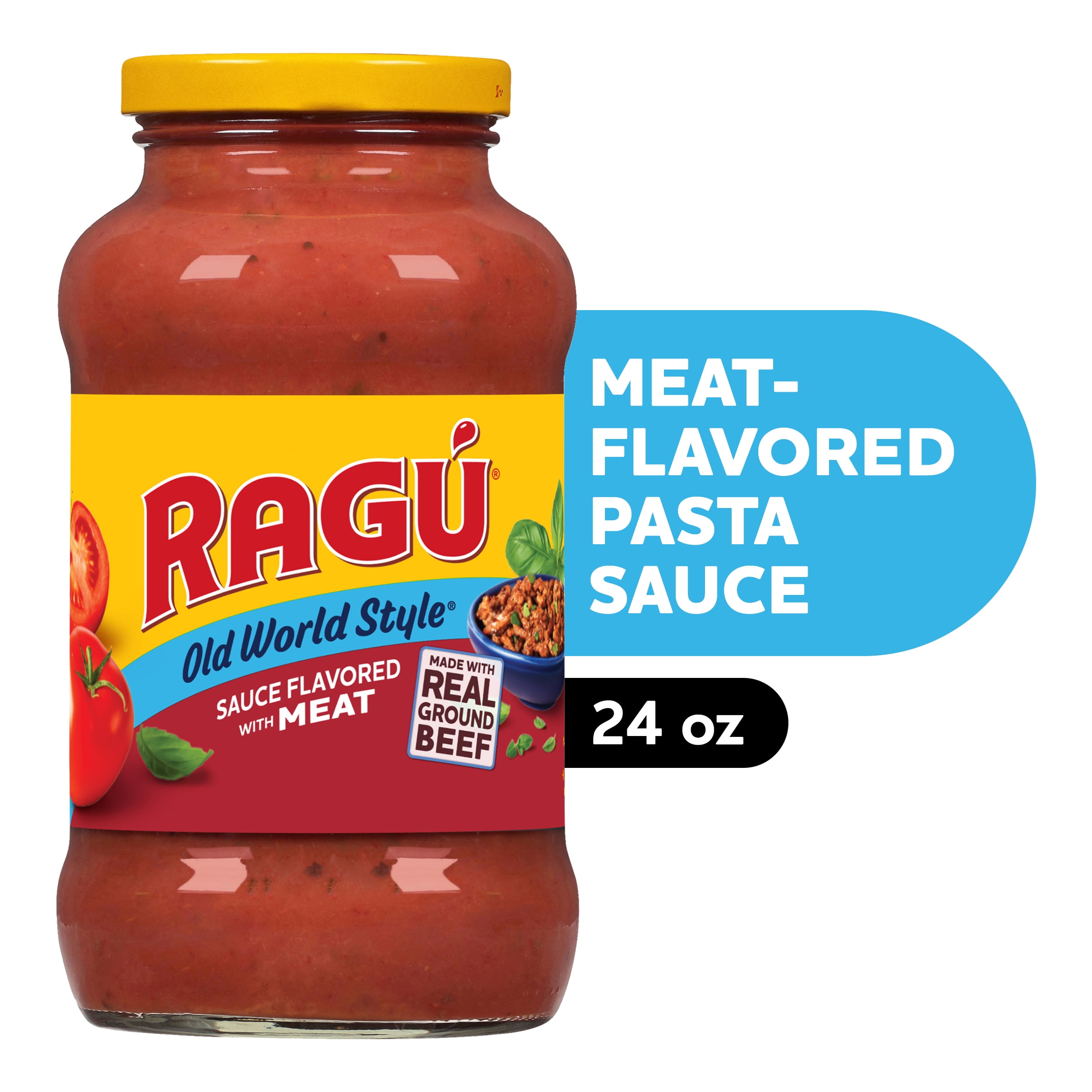 RAGU Old World Style Pasta Sauce, Flavored with Meat, 24 oz
