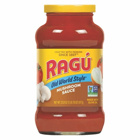Ragu Old World Style Mushroom Sauce, Perfect for Italian Style Meals at Home, 24 OZ