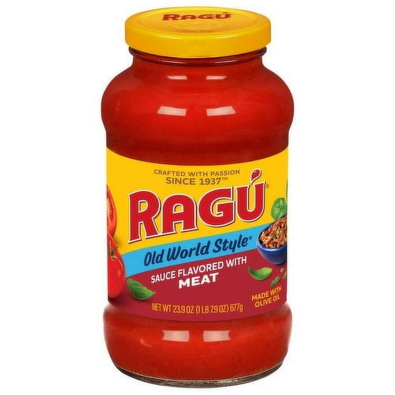 Ragu Old World Style Pasta Sauce Flavored With Meat Jar 23.9 oz