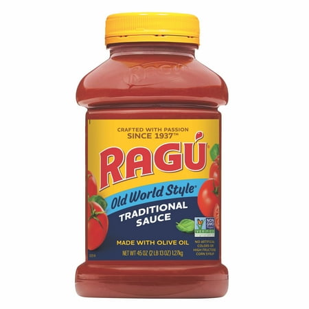 Ragu Old World Style Traditional Pasta Sauce, Made with Olive Oil, 45 oz