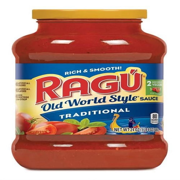 Ragu Old World Style Traditional Sauce, Made With Olive Oil, Perfect For Italian Style Meals At Home, 24 Oz - Pack of 2