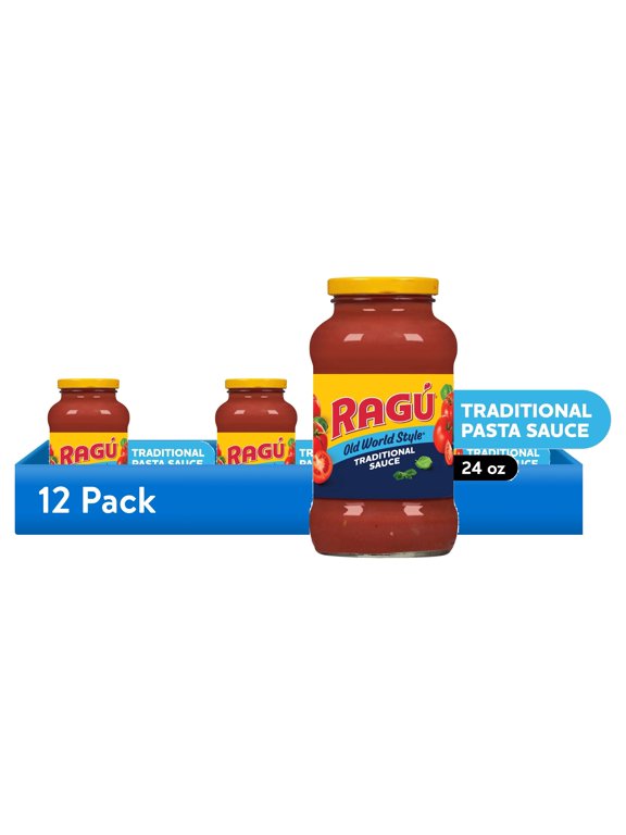 (12 pack) RAGU Old World Style Traditional Pasta Sauce, 24 oz