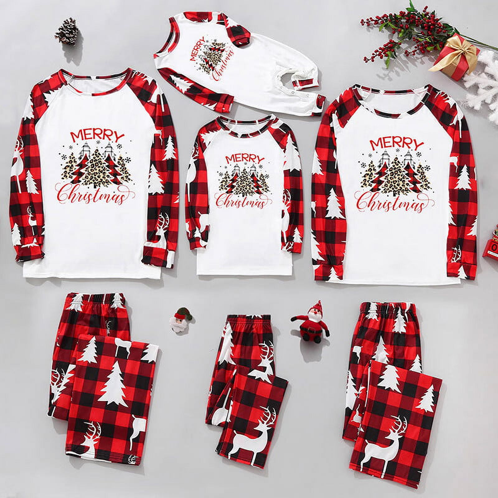 Rahab Matching Family Pajamas Sets Christmas PJ's Sleepwear Christmas