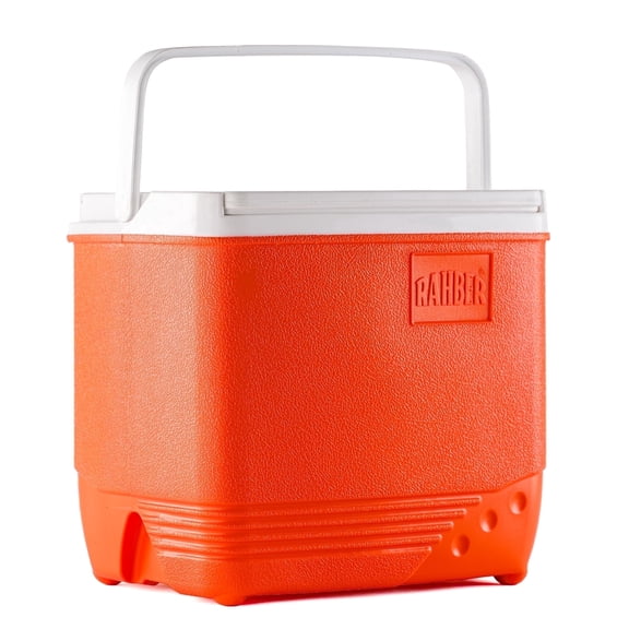 Rahber 19 Qt Ice Cooler Insulated Ice Chest Box, Hard Sided Portable with Retractable Handle