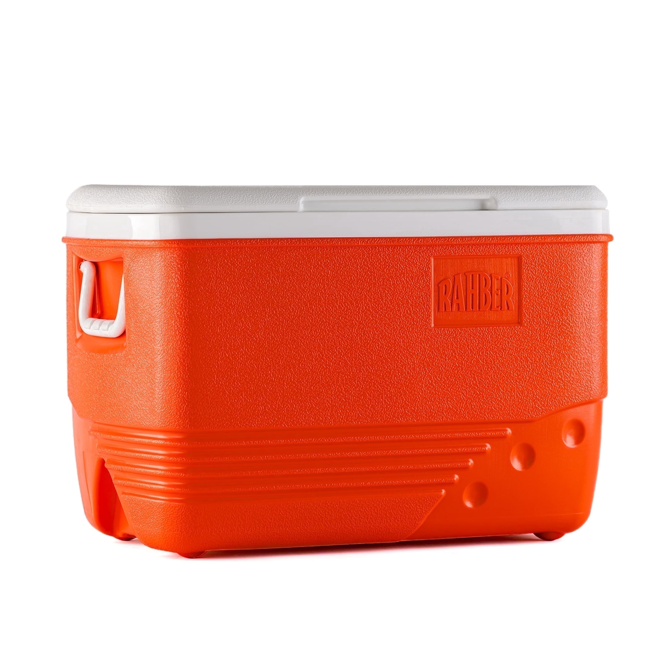 Rahber 31.7 Qt Ice Cooler Insulated Ice Chest Box, Hard Sided Portable with Retractable Handle