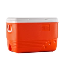 Rahber 31.7 Qt Ice Cooler Insulated Ice Chest Box, Hard Sided Portable with Retractable Handle