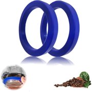 Raheem 2 pieces O-ring for E61 espresso machines E91 E92 E97 E98, Bianchi, Ascaso, Azkoyen, Brasilia, Gaggia Baby, Classic, NewBaby bouhkop seal, coffee maker   73 x 57 x 8.5 mm Blue
