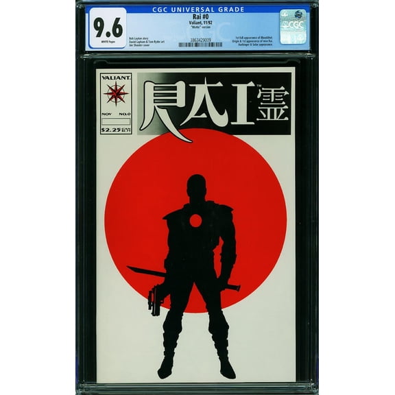 Rai #0 - CGC 9.6 Comic Book