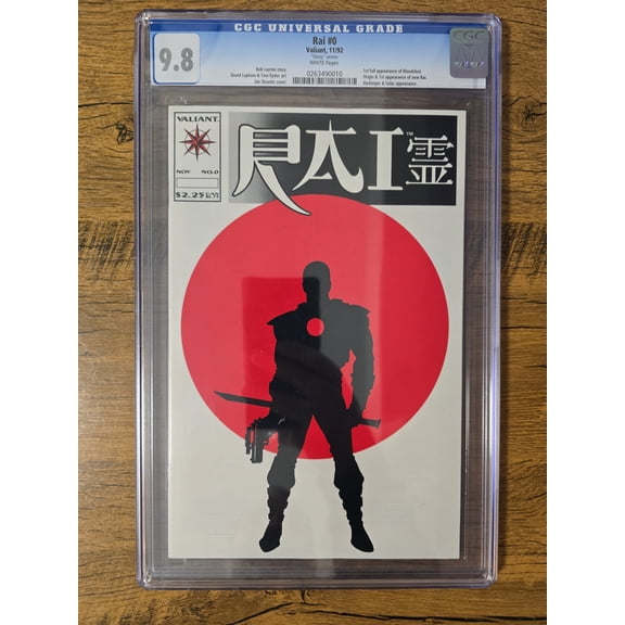 Rai #0 - CGC 9.8 Comic Book