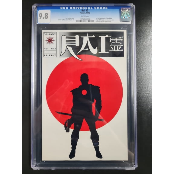 Rai #0 - CGC 9.8 Comic Book
