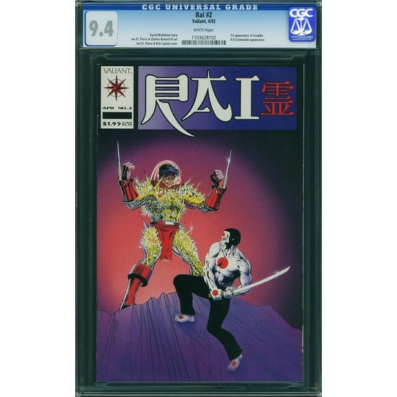 Rai #2 - CGC 9.4 Comic Book