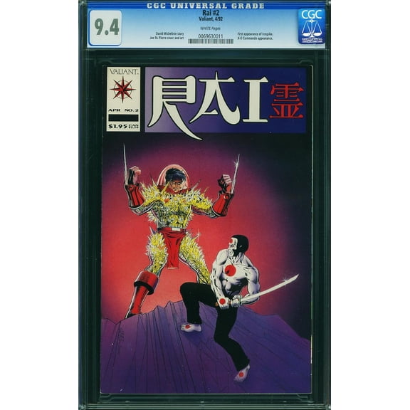 Rai #2 - CGC 9.4 Comic Book