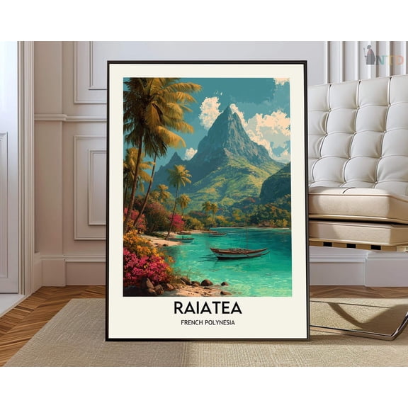 Raiatea French Polynesia Coastal Wall Art Travel Decor Photo Print Unframed Paper Print