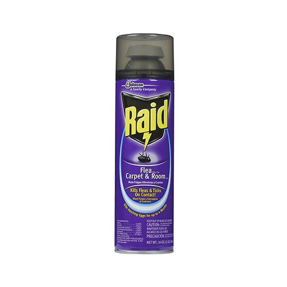 Raid 01651 Flea Killer Plus Carpet & Room Spray, 16 Oz, Each