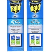 Raid 8PK-FTRP RAID 8-Count Disposable Window Fly Traps - Quantity of 2