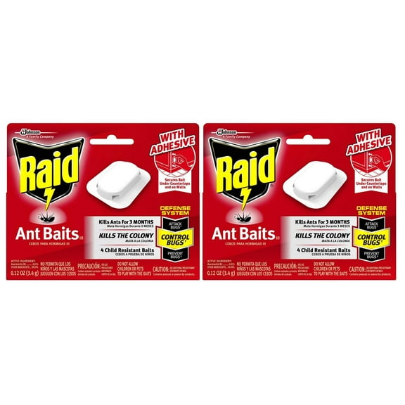 Raid Ant Baits, 4 Ct (2 Pack)