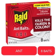 Raid Ant Baits III, Indoor Ant Insect Killer Traps, 8 Count