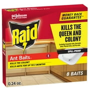 Raid Ant Baits III, Indoor Ant Inse Count Killer Traps, 0.24 oz, 8 Count