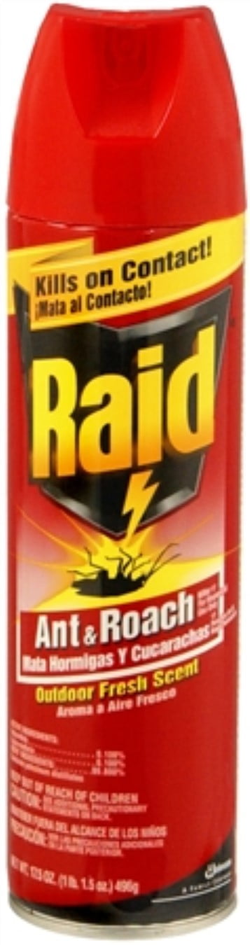 Raid Ant & Roach Killer 26, Outdoor Fresh Scent, 17.5 oz, Pack of 4