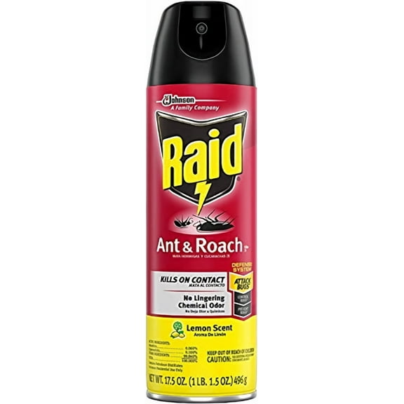 Raid® Ant & Roach Killer Lemon Scent (Pack of 2)
