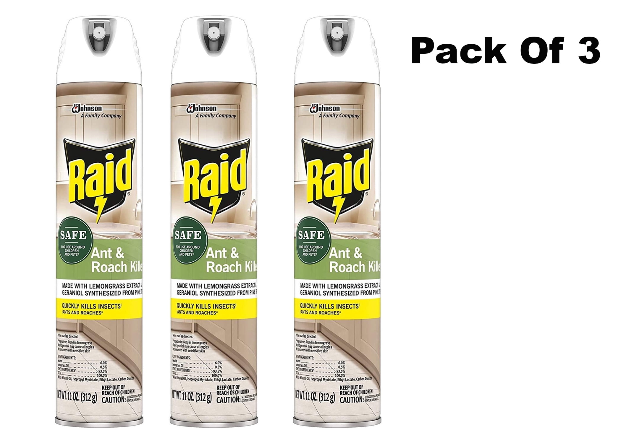 Raid Ant and Roach Killer, Aerosol Spray with Essential Oils 3