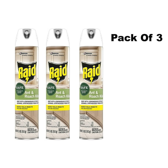 Raid Ant and Roach Killer, Aerosol Spray with Essential Oils 3