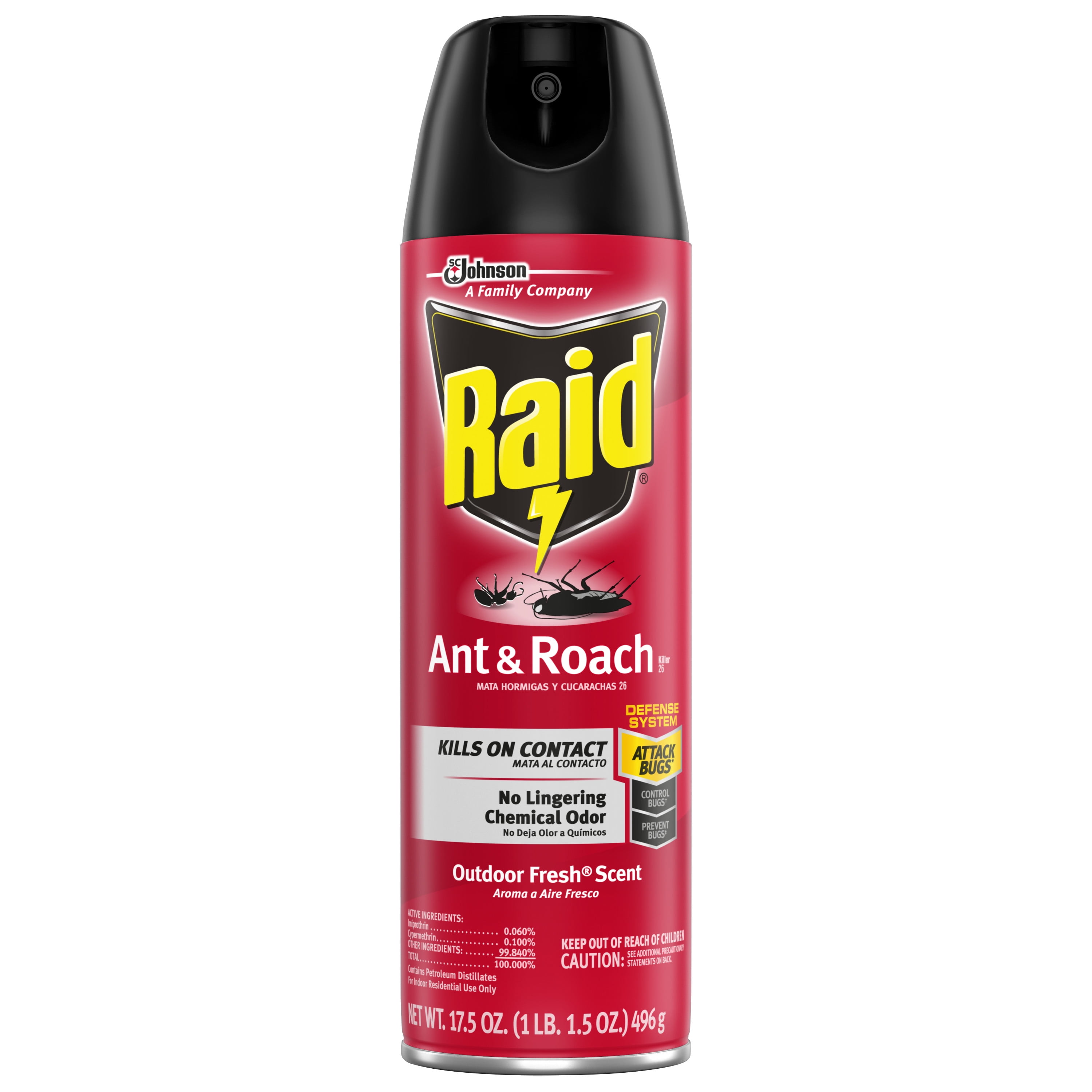 Raid Ant and Roach Killer Outdoor Fresh, 17.5 OZ (Pack - 6)