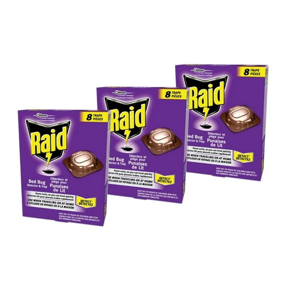 Raid Bed Bug Detector, 8 ct (3-Pack)