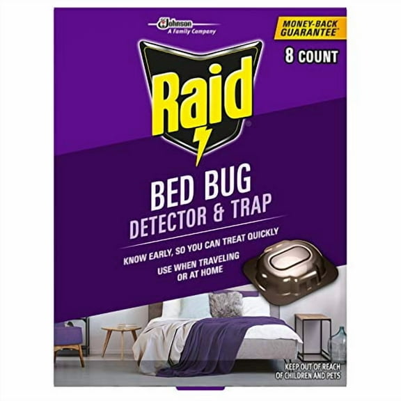 Raid Bed Bug Detector & Trap, 8 Count