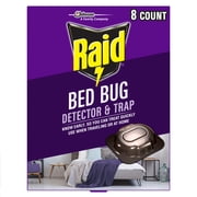 Raid Bed Bug Dete Countor & Trap, Inse Count Killer, For Home or Travel, 8 Count
