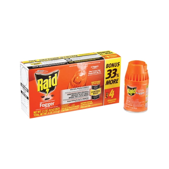 Raid Concentrated Deep Reach Pest Fogger Insecticide - For Ants - Pack of 2 — Residential Use, Standard Application