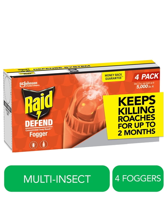 Concentrated Deep Reach Pest Insect Killer & Roach Fogger Insecticide, 1.5 oz., 4 Count