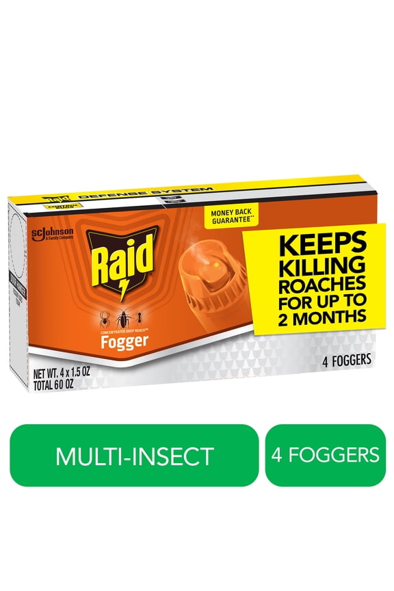 Concentrated Deep Reach Pest Insect Killer & Roach Fogger, 1.5 fl oz, 4 Count