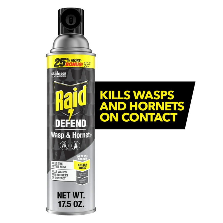 Raid Defend Outdoor Defense System Wasp and Hornet Bug Spray 