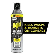 Raid Defend Outdoor Defense System Wasp and Hornet Bug Spray, Inse Count Killer, 17.5 oz