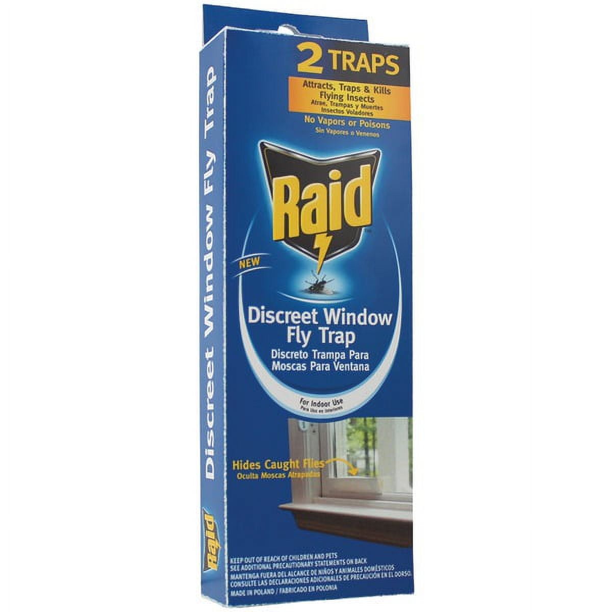 Raid Window Fly Trap, 4 Count (Pack of 6)