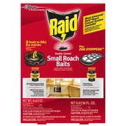 Raid Double Control 12 Small Roach Baits + 3 Egg Stoppers 1 ea, Pack of 2