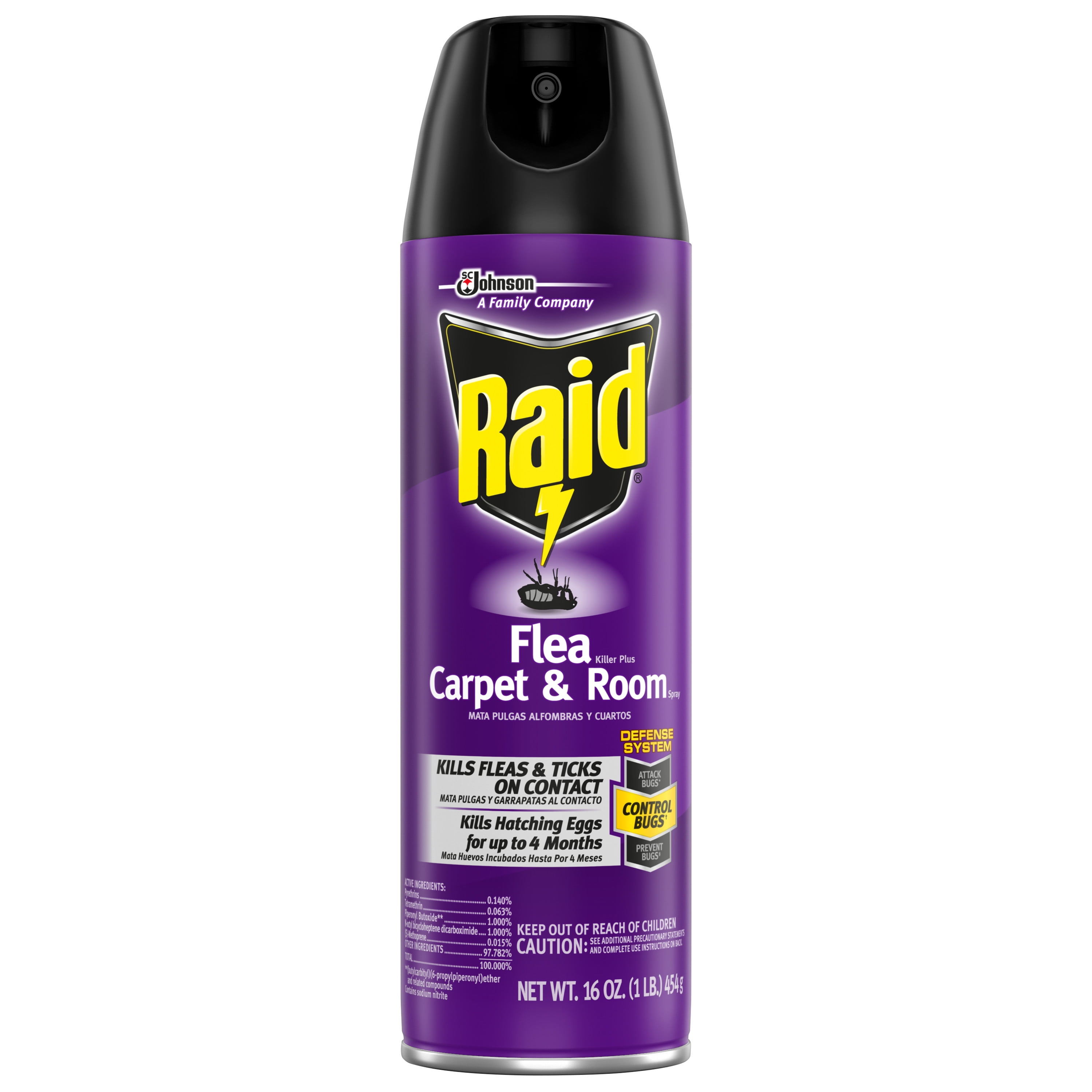 Raid Flea Killer Carpet and Room Spray, 16 oz (Pack 6)