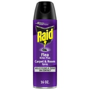 Raid Flea Killer Carpet and Room Spray, 16 oz (Pack of 2)