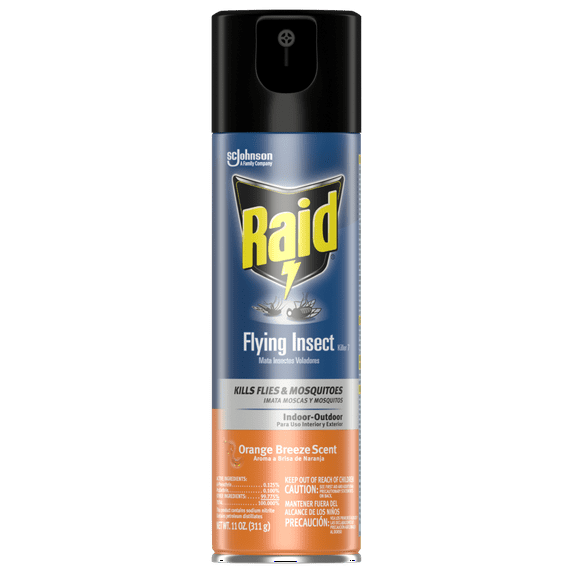 Raid Flying Insect Killer 11oz Orange Breeze