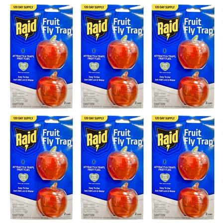 Raid Fruit Fly Trap, Liquid, 2 Pack